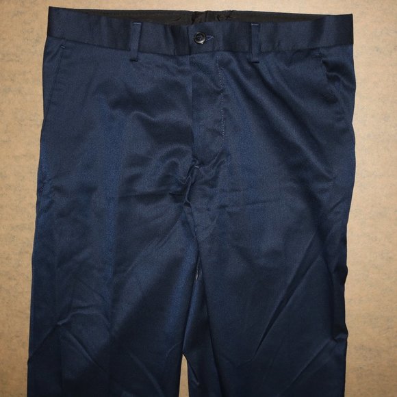 Zara Man Navy Blue Soft Dress Suit Pants w29x32.5 - Picture 2 of 8